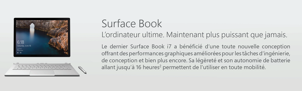 Surface Book L'ordinateur utlime plus puissant que jamais